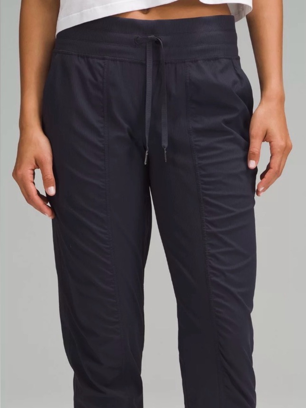 lululemon athletica Black Ribbed Jogger Pants